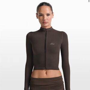 NikeSKIMS Ribbed Seamless
Women's Cropped Full-Zip Jacket